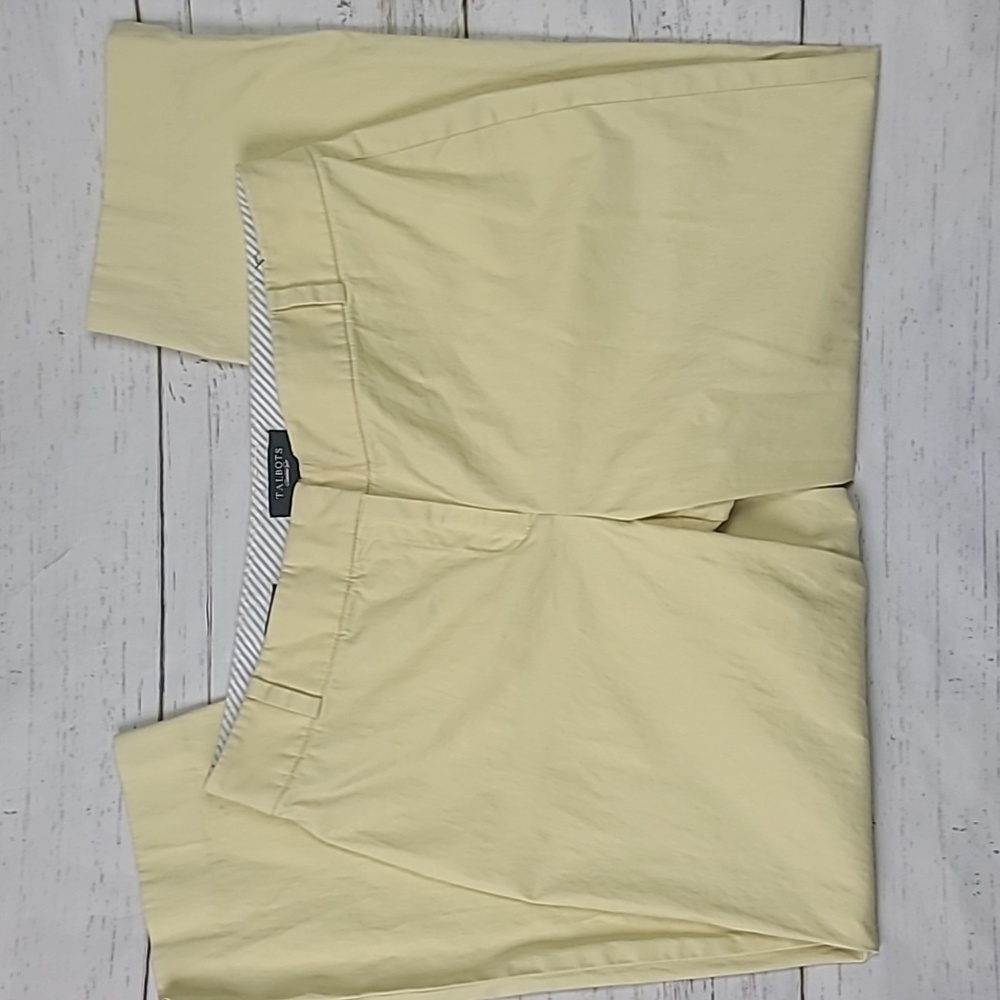 Talbots Yellow Women's Cropped Ankle Pants Size 10